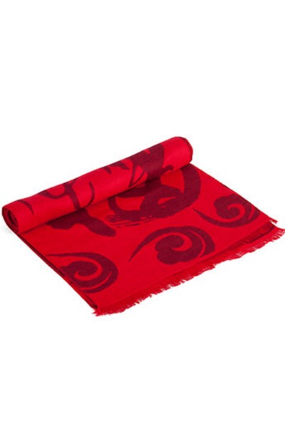 SKSL003  manufacture activity shawl sample order scarlet shawl logo gift Scarf Shawl manufacturer super long scarf side view